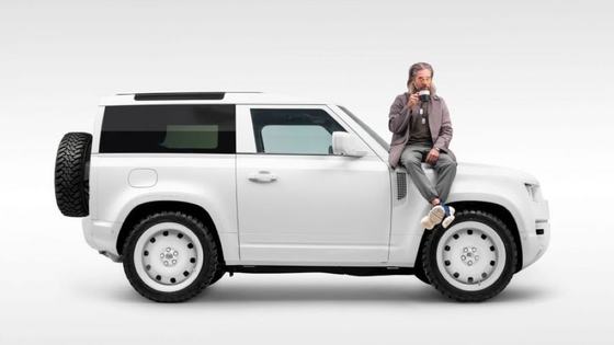 Monochromatic Firmship Restomod Land Rover Defender