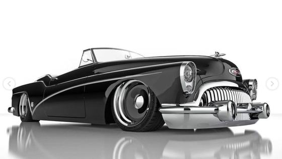 1953 Buick Skylark EV Hot Rod Render by Abimelec Design