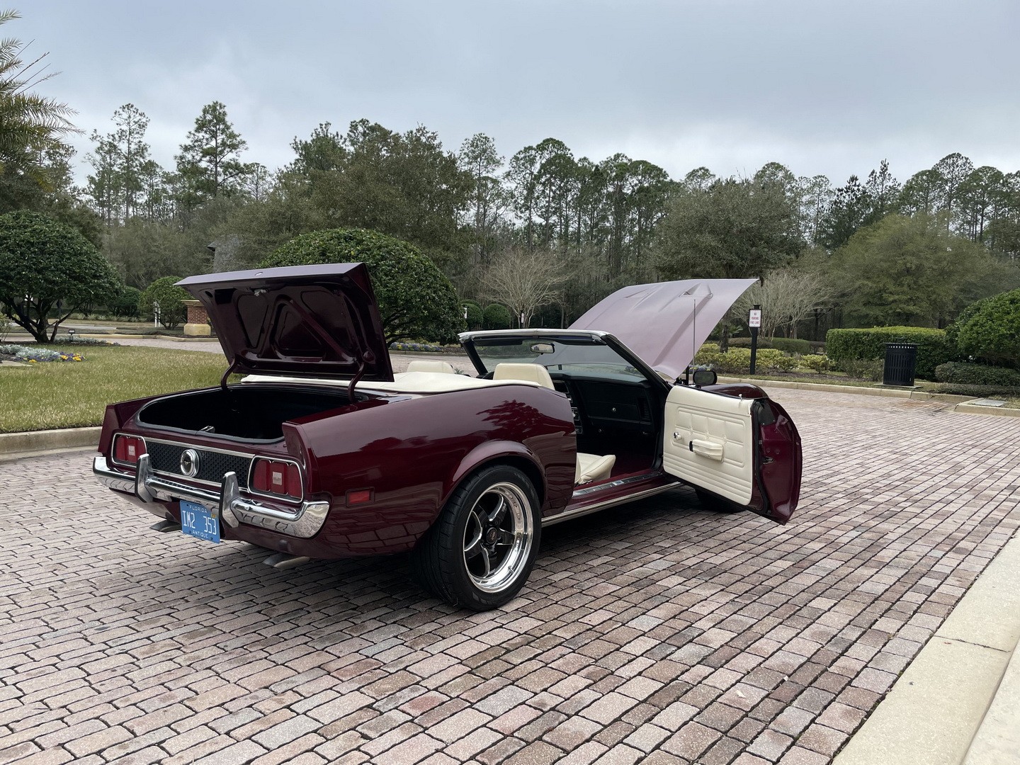 1971 Ford Mustang 351 Convertible with Burgundy Metallic Finish