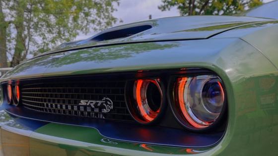 Turbocharged Dodge Challenger SRT Hellcat Redeye Drag Car