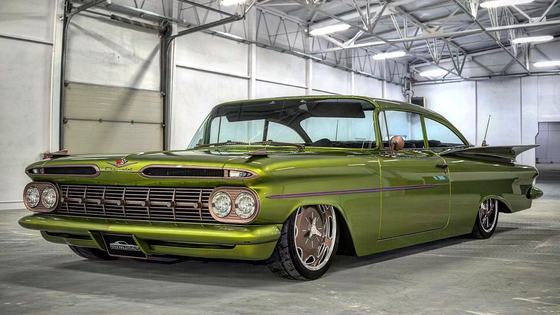 1959 Chevy Biscayne Restomod with Raceline Wheels