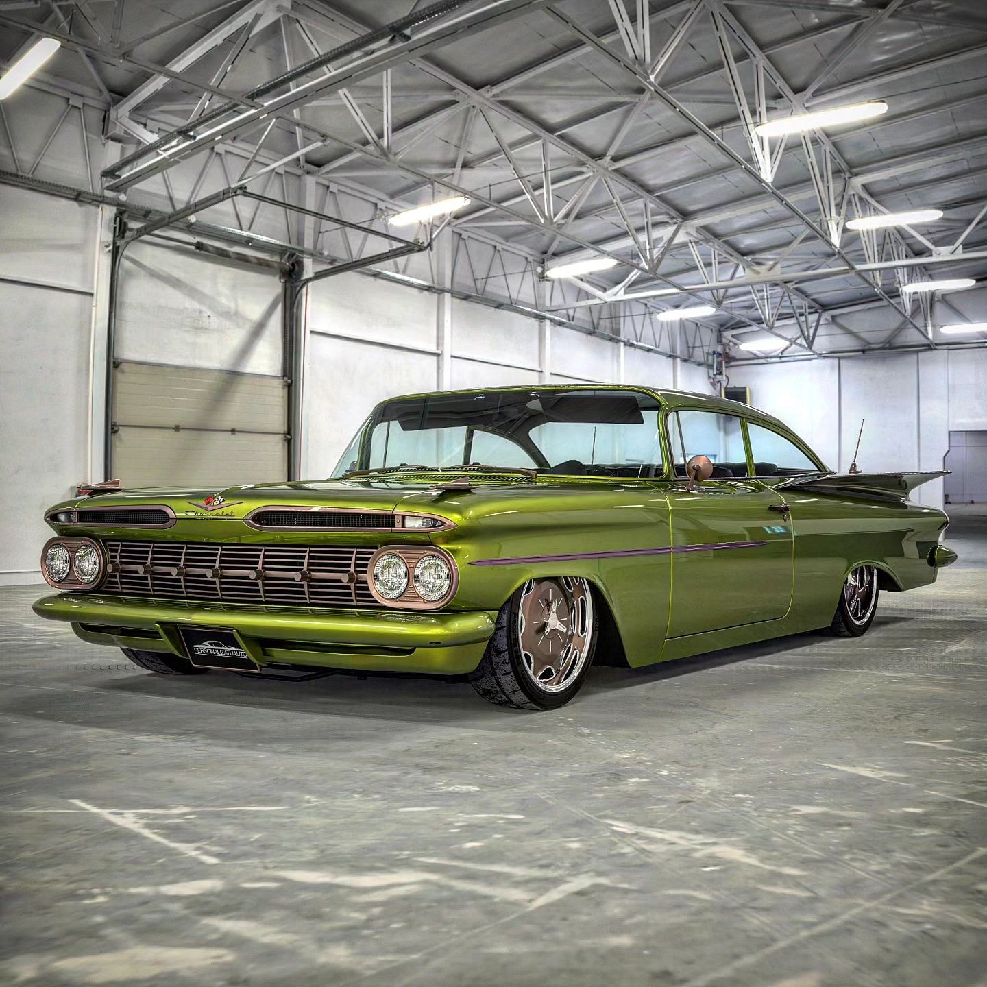 1959 Chevy Biscayne Restomod with Raceline Wheels