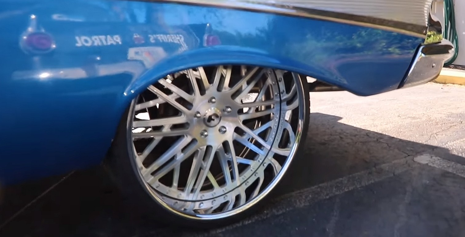 1957 Chevrolet Bel Air Convertible on 24-Inch Forgiato Wheels