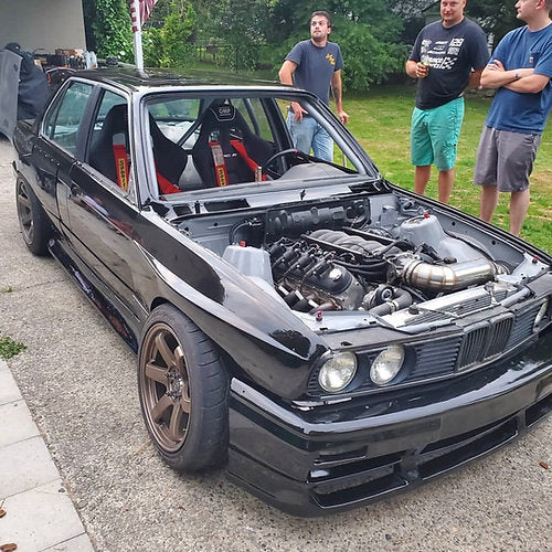 Big Duck Club BMW E30 Sedan with M3 Overfenders
