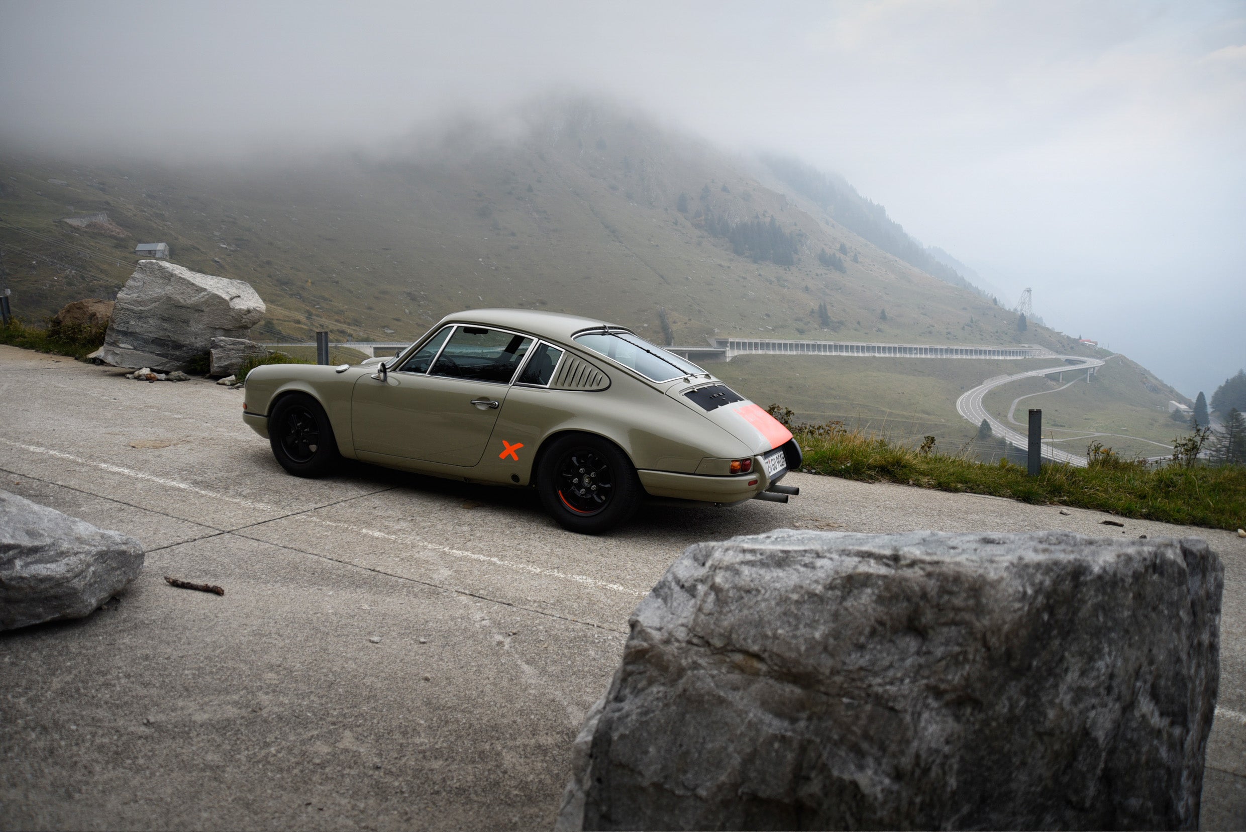 Hot-Rodded Porsche 911 in the Swiss Alps