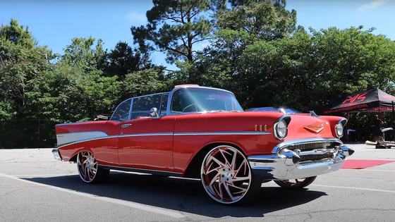 1957 Chevrolet Bel Air on 24-Inch Amani Wheels