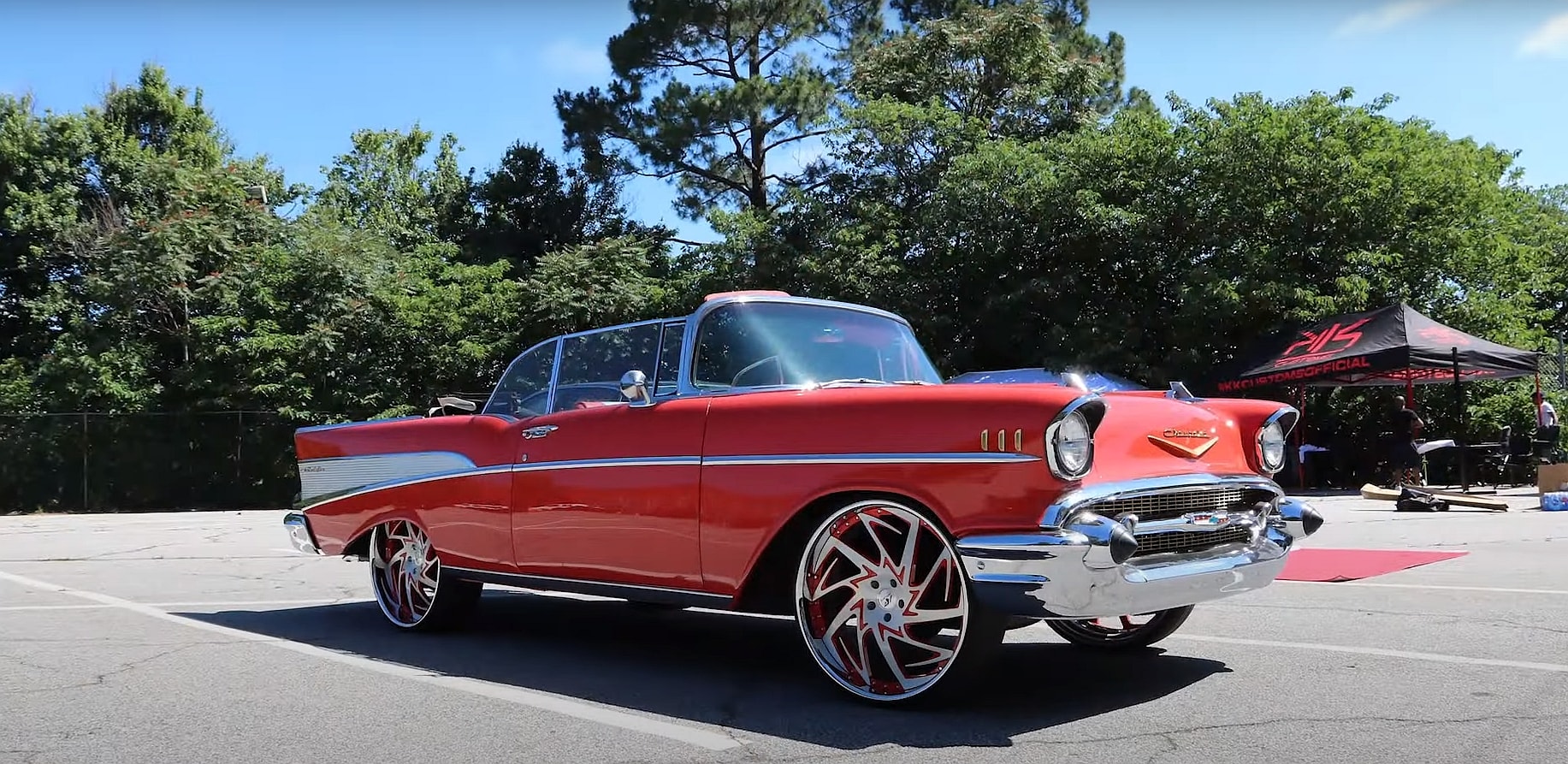 1957 Chevrolet Bel Air on 24-Inch Amani Wheels