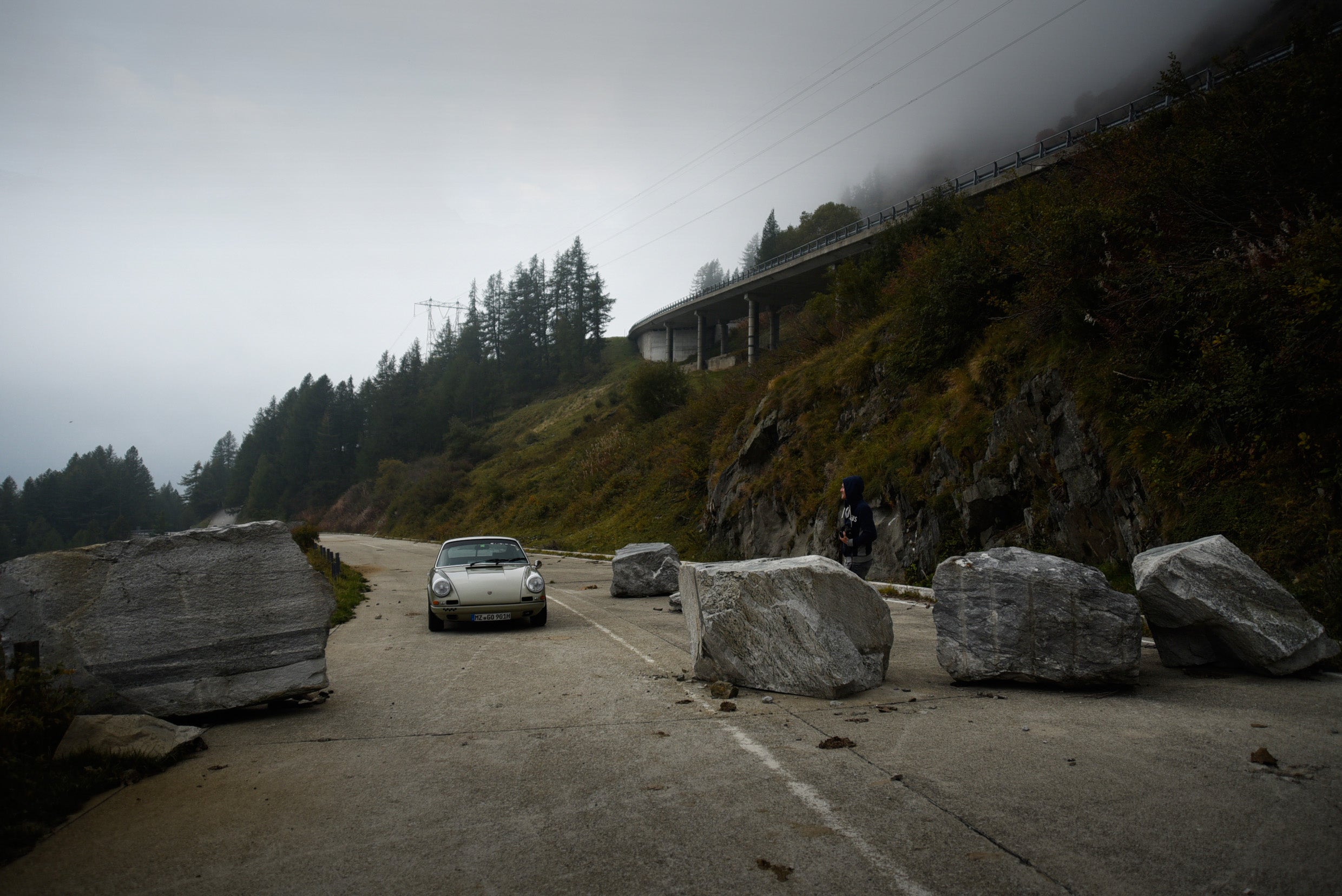 Hot-Rodded Porsche 911 in the Swiss Alps
