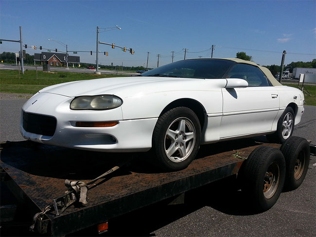 Upside-Down Chevrolet Camaro-Ford Festiva for LeMons