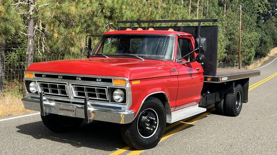 1977 Ford F-350 Custom Dually Flatbed Dump Truck