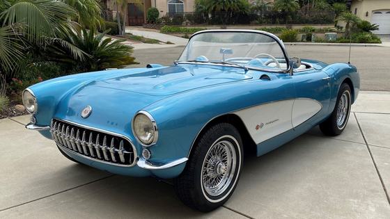 385hp Nassau Blue 1956 Chevrolet Corvette Restomod