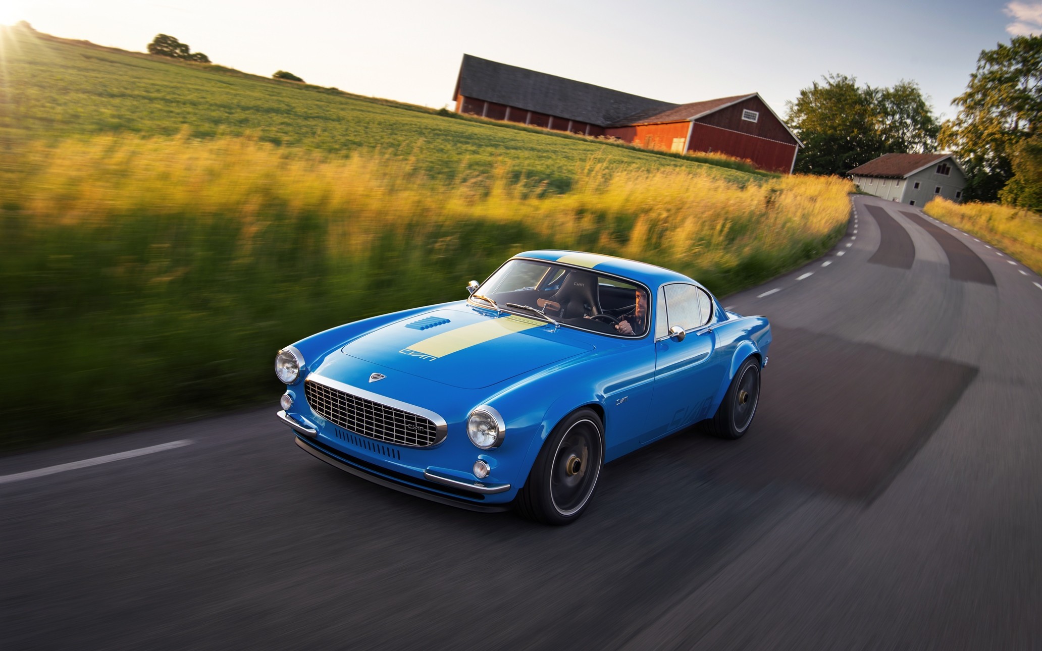 420hp Volvo P1800 Cyan Restomod