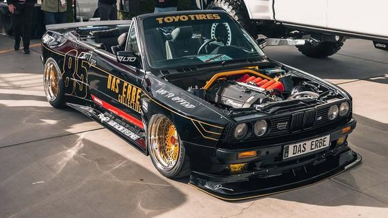S52-Powered LTO widebody BMW E30 Convertible