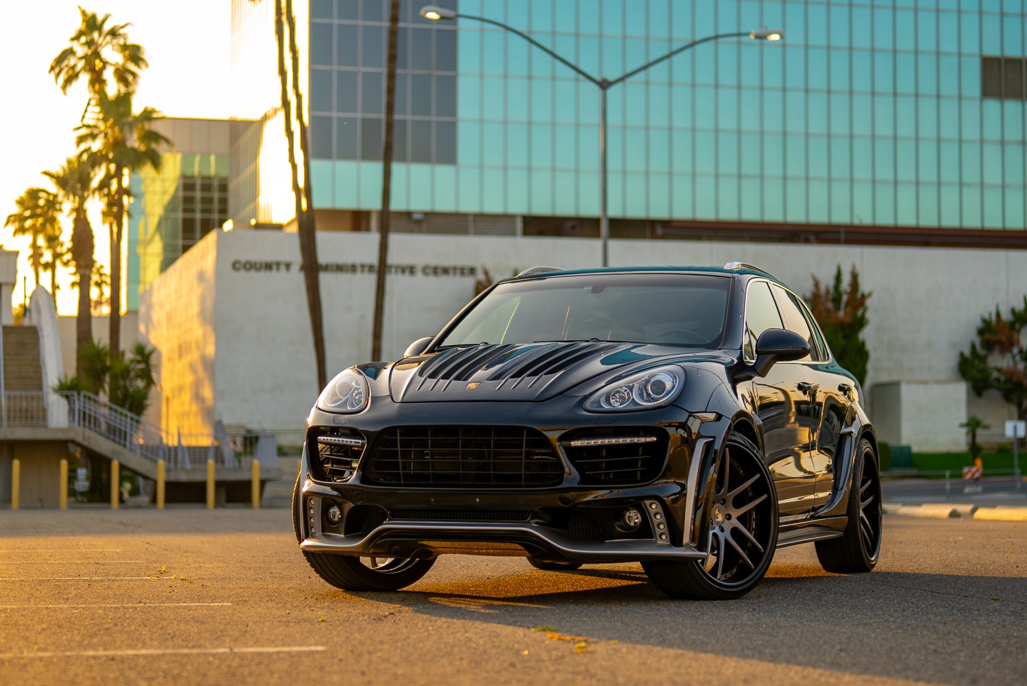 2013 Porsche Cayenne S with Wald Black Bison Kit