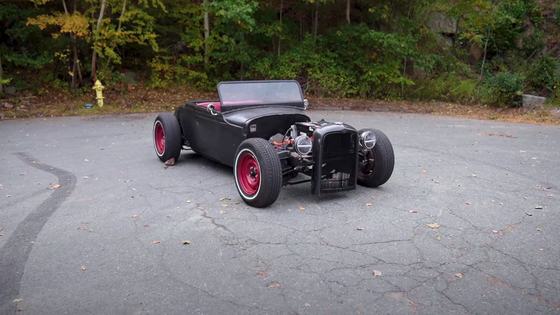 Electric Ford Model A Rat Rod with Motorcycle Motor