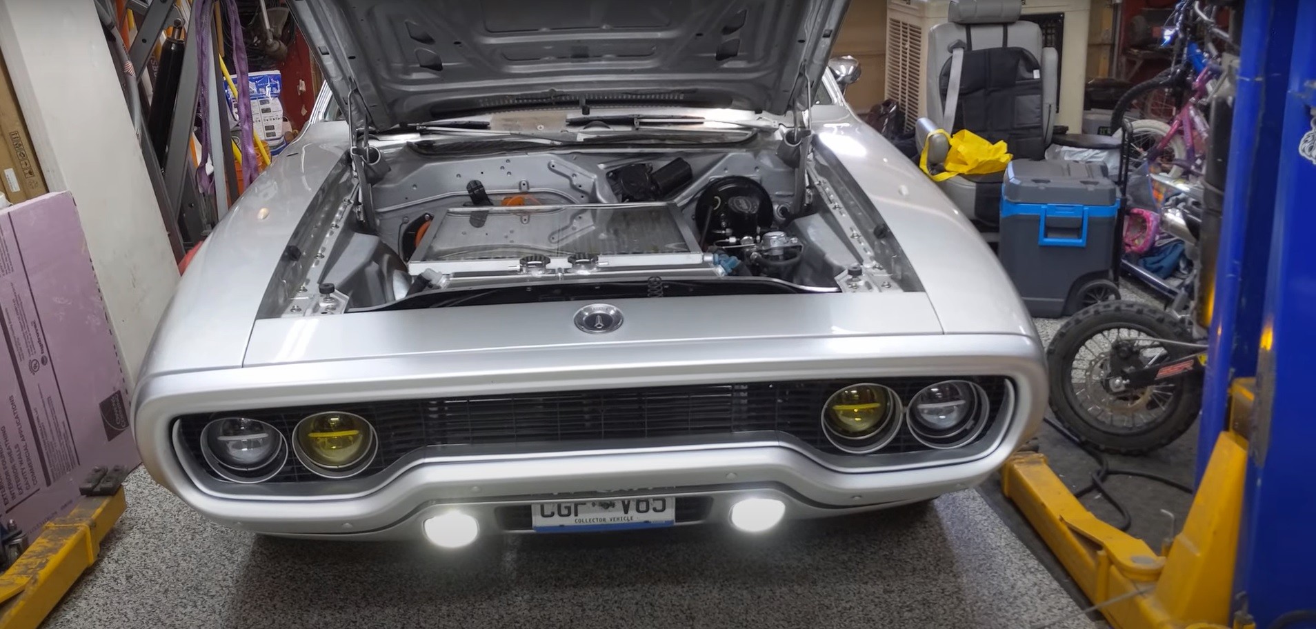 Tesla-Powered 1972 Plymouth Satellite EV Restomod