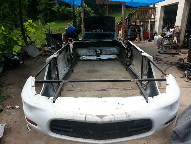 Upside-Down Chevrolet Camaro-Ford Festiva for LeMons