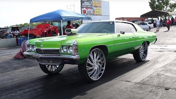 1400hp 1972 Chevrolet Impala Donk on 30-Inch Wheels