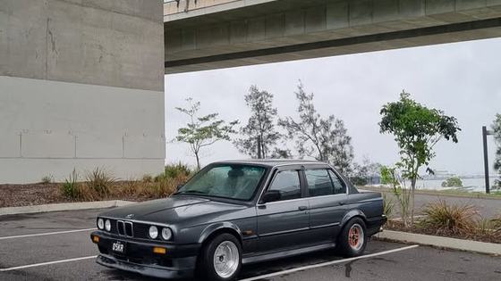 BMW E30 with Small R13 Wheels