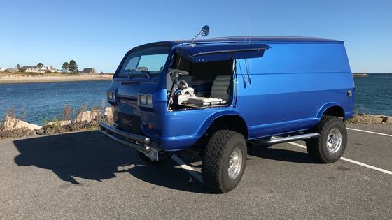350 V8-Powered 1966 GMC Van with Gullwing Doors