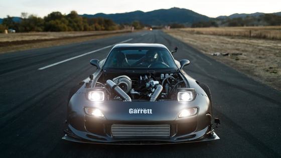 1400hp 4-Rotor Turbocharged Mazda RX-7 by Rob Dahm