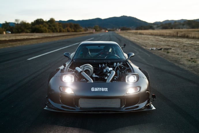 1400hp 4-Rotor Turbocharged Mazda RX-7 by Rob Dahm