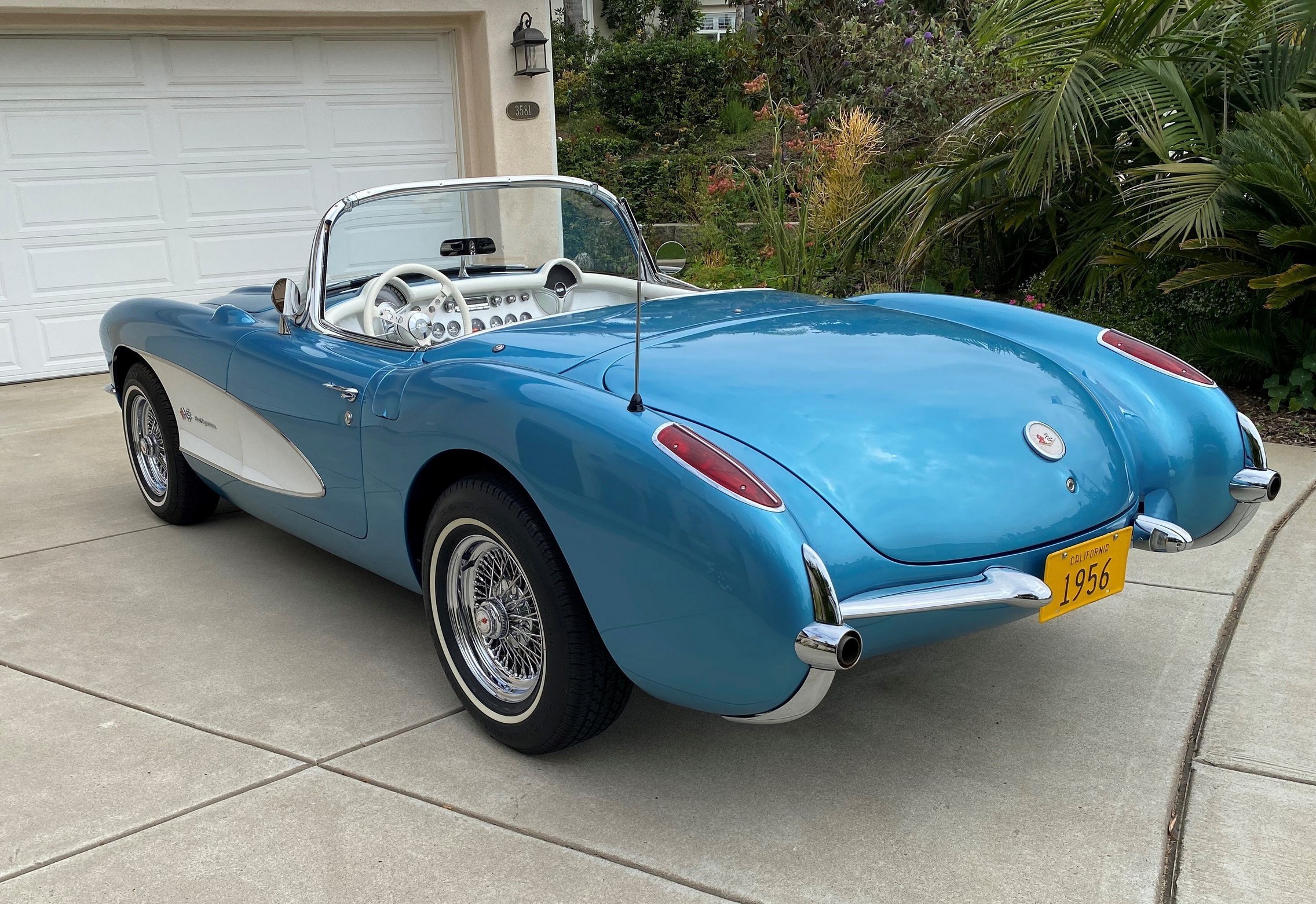 385hp Nassau Blue 1956 Chevrolet Corvette Restomod
