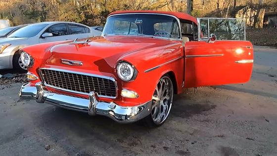 LS3-Powered 1955 Chevrolet Bel Air Restomod with Forgiato Wheels