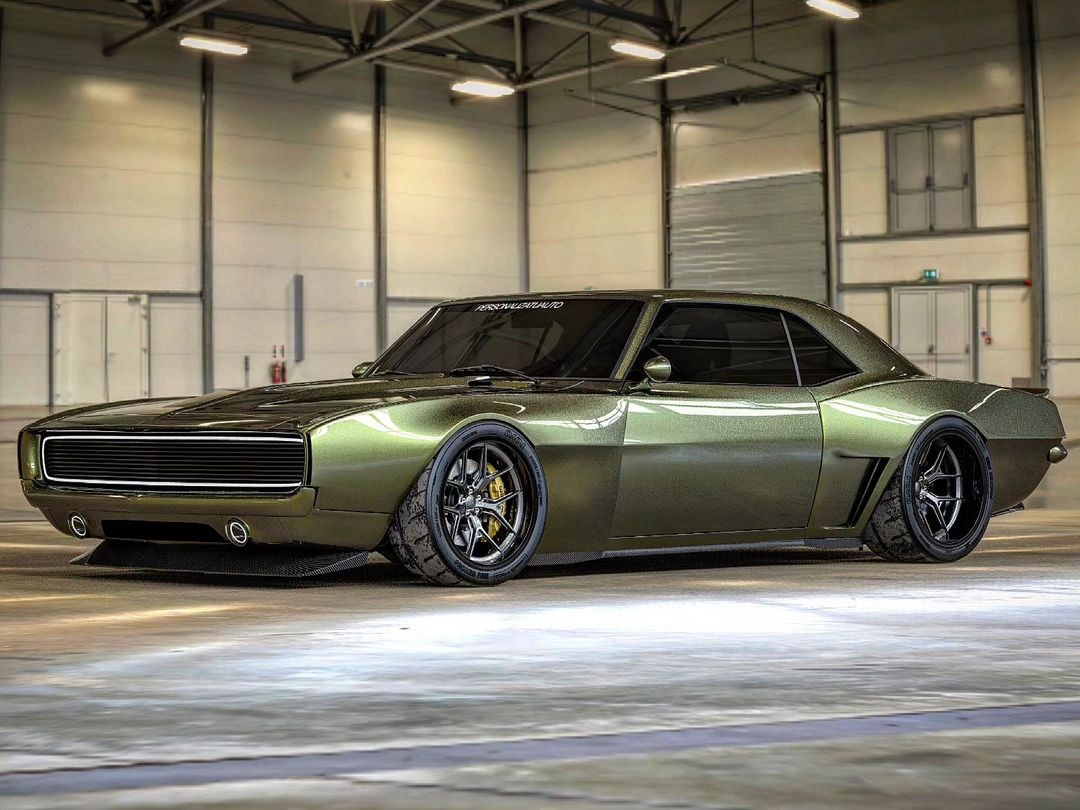 Rendered 1969 Chevy Camaro Restomod Concept