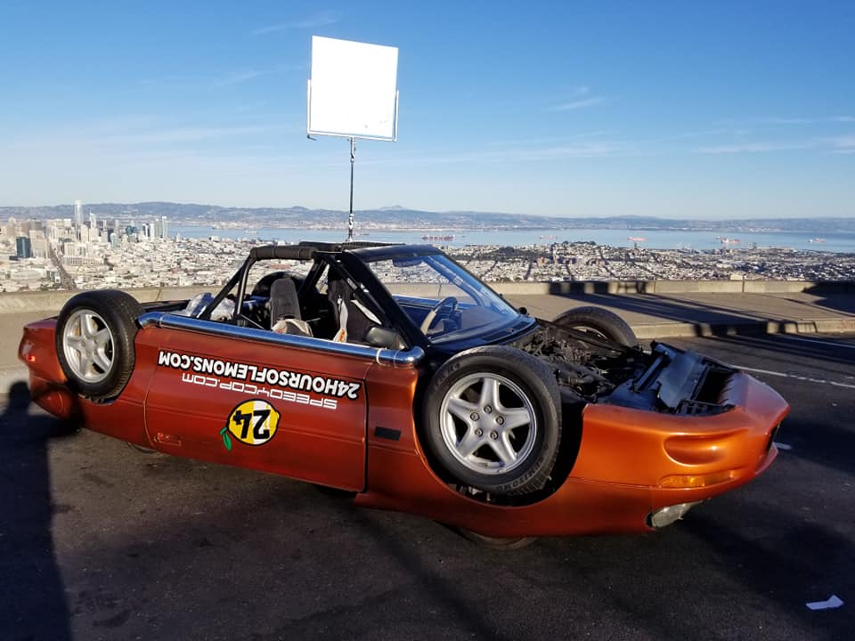 Upside-Down Chevrolet Camaro-Ford Festiva for LeMons