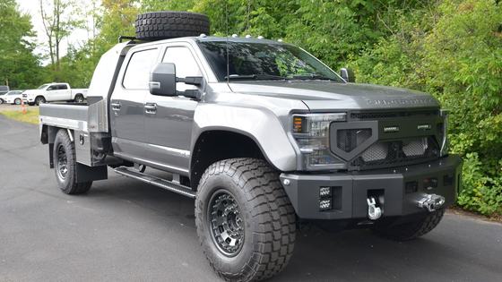 2022 Ford F-550 Super Duty Lariat Crew Cab Flatbed "Super Single" by Owner
