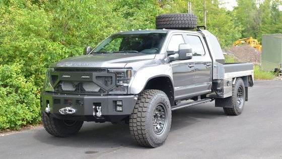 2022 Ford F-550 Super Duty Lariat Crew Cab Flatbed "Super Single" by Owner