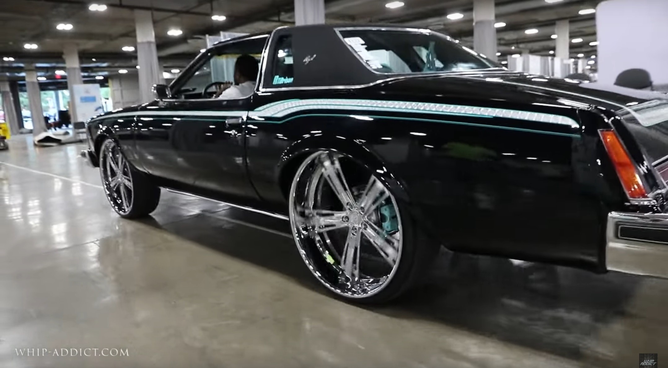 Blinged-Out 1976 Buick Regal with 26-Inch Chrome Wheels