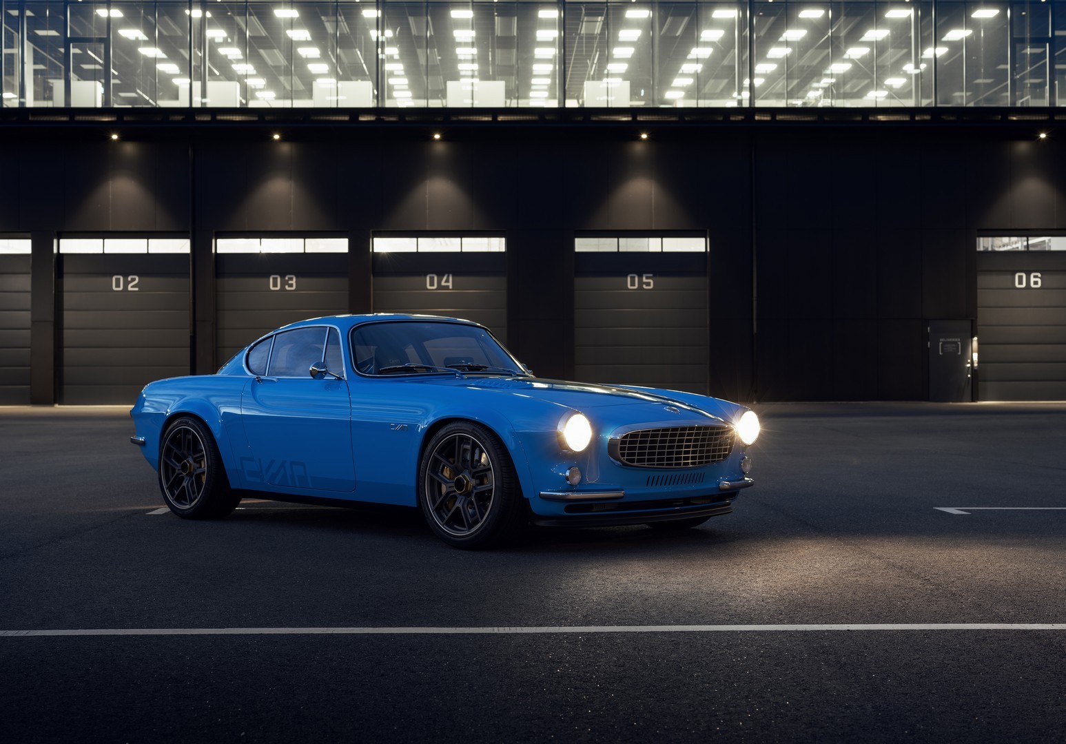 Turbocharged Volvo P1800 Cyan Restomod