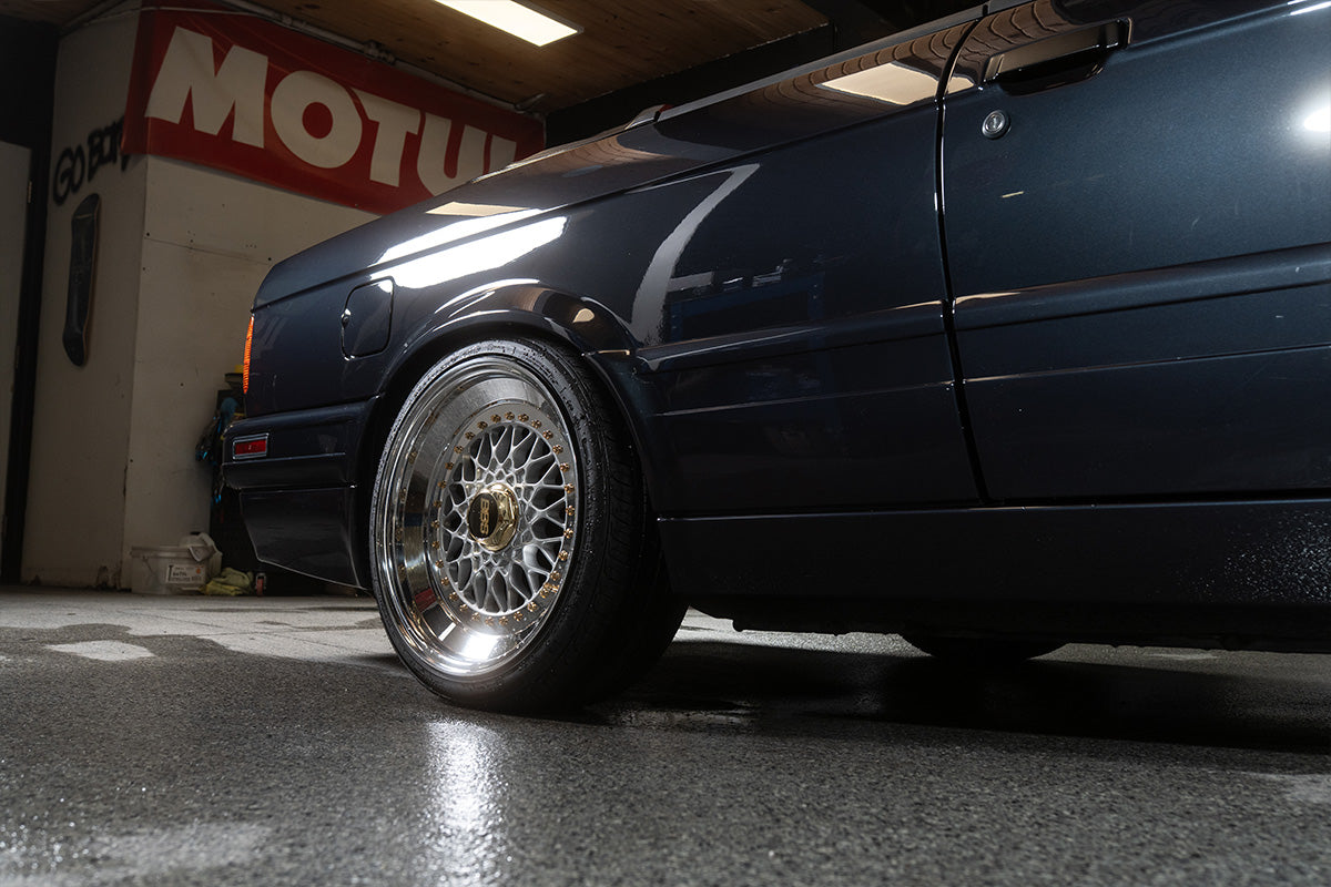 MTech 2 BMW E30 Cabriolet with CAtuned Coilovers