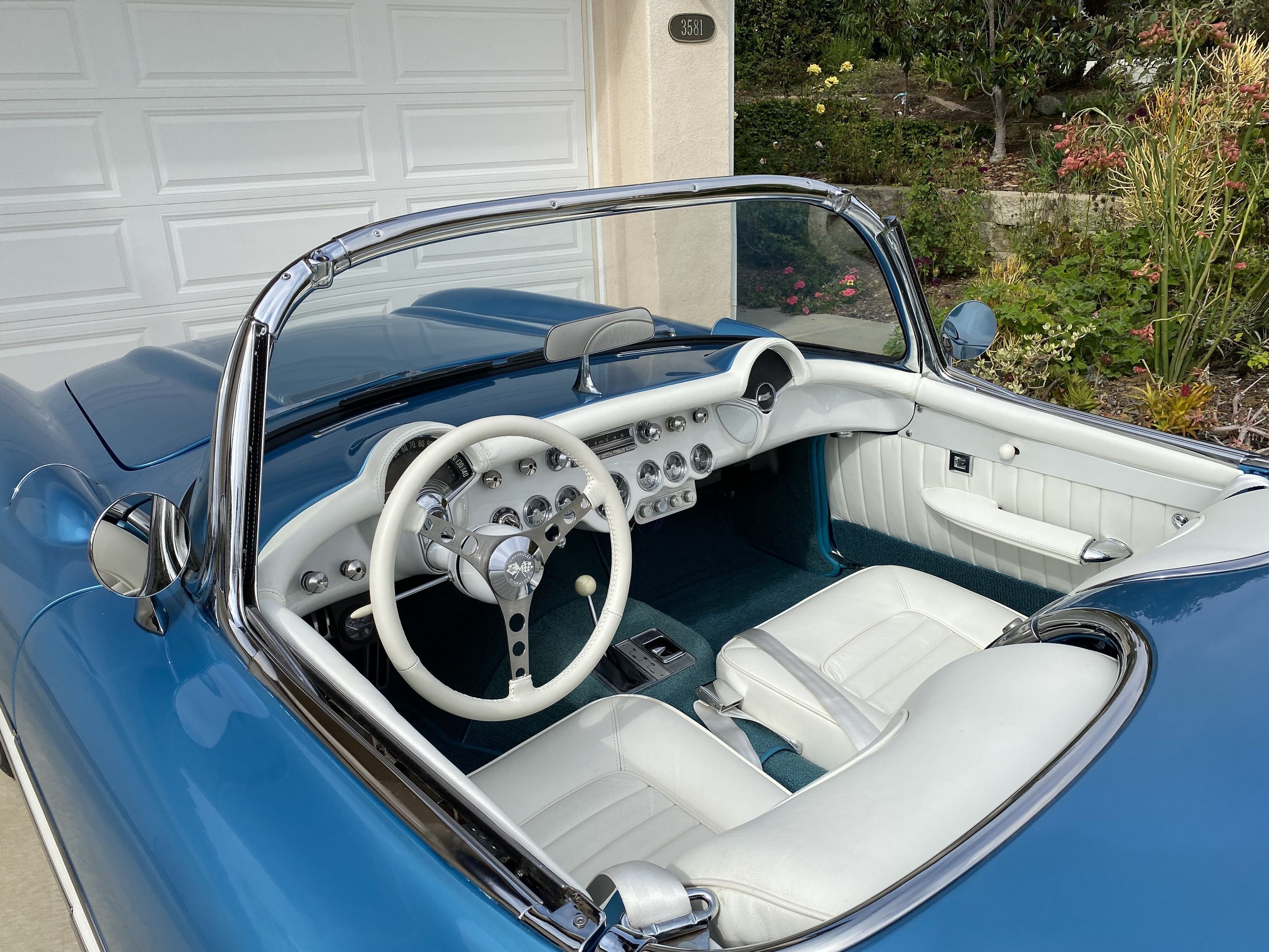 385hp Nassau Blue 1956 Chevrolet Corvette Restomod