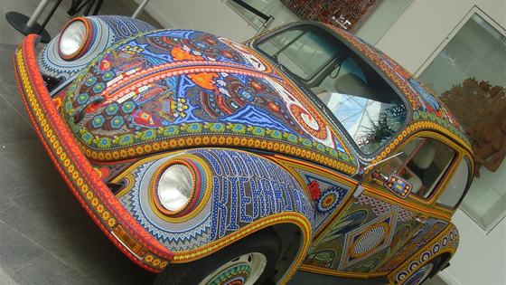 Vochol: Huichol Beadwork Volkswagen Beetle
