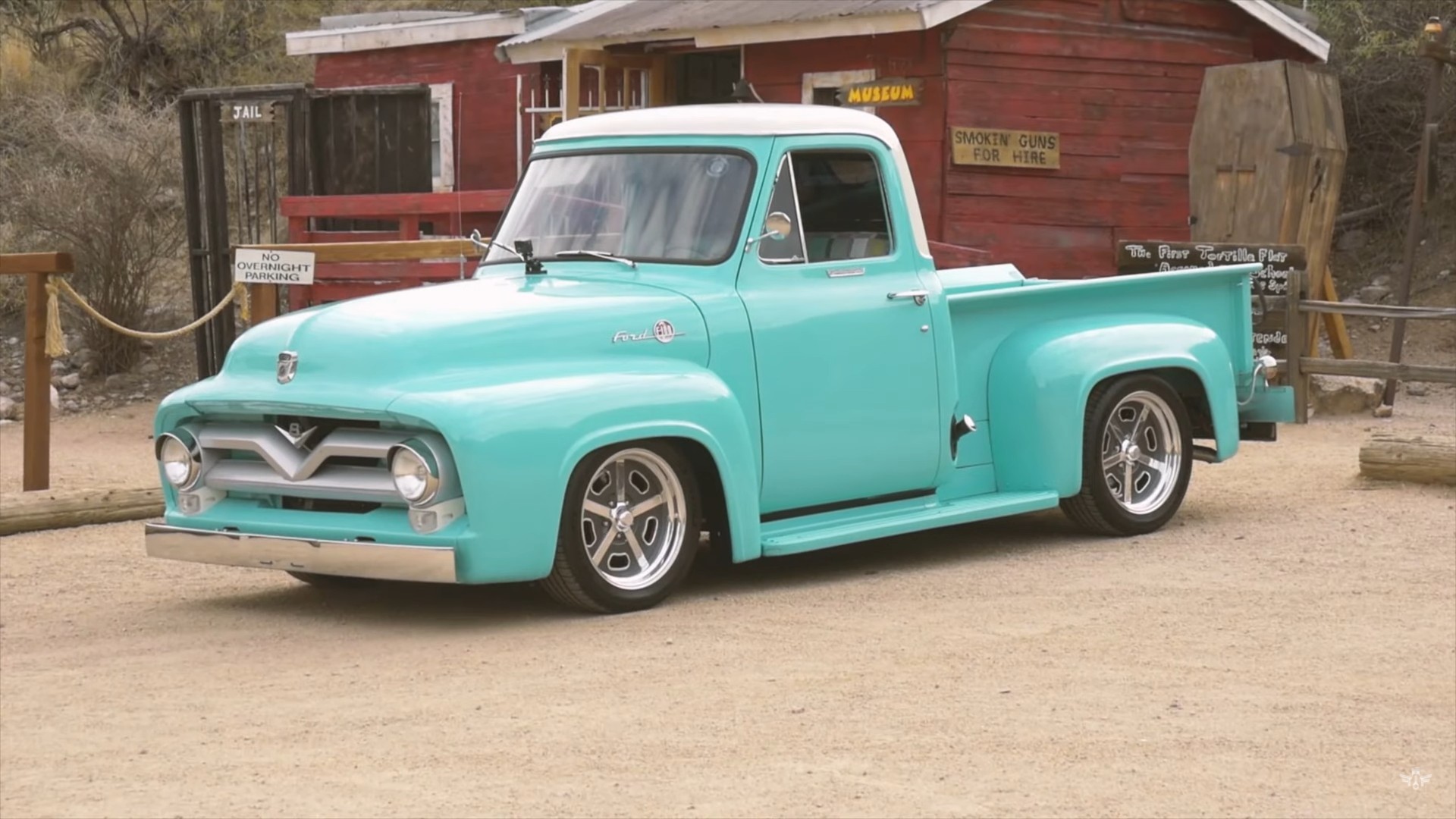 Coyote-Swapped 1955 Ford F-100 by Fat Fender Garage
