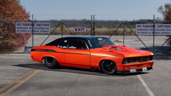 3000hp Twin-Turbo Chevy Nova Drag Racer