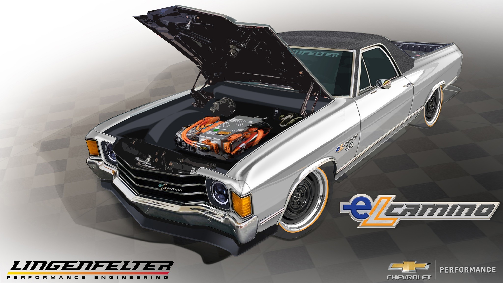 EV-Powered 1972 Chevrolet El Camino by Lingenfelter